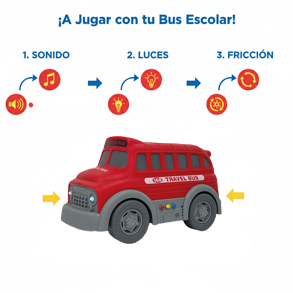 Juguete Bus Escolar Rojo - Toyng-6
