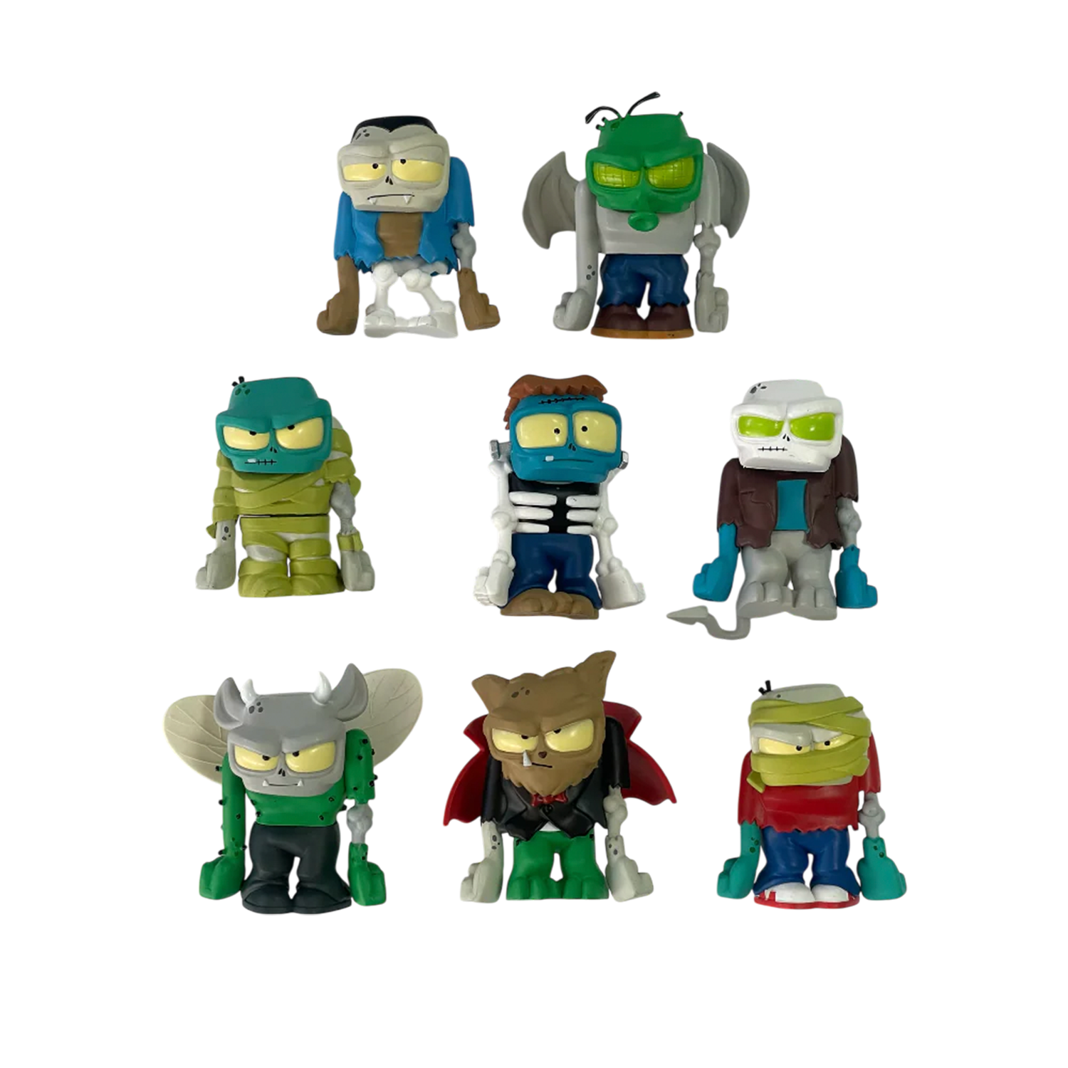 Pack x8 Figuras Ultra Zombies Colección Completa 8 cm-2