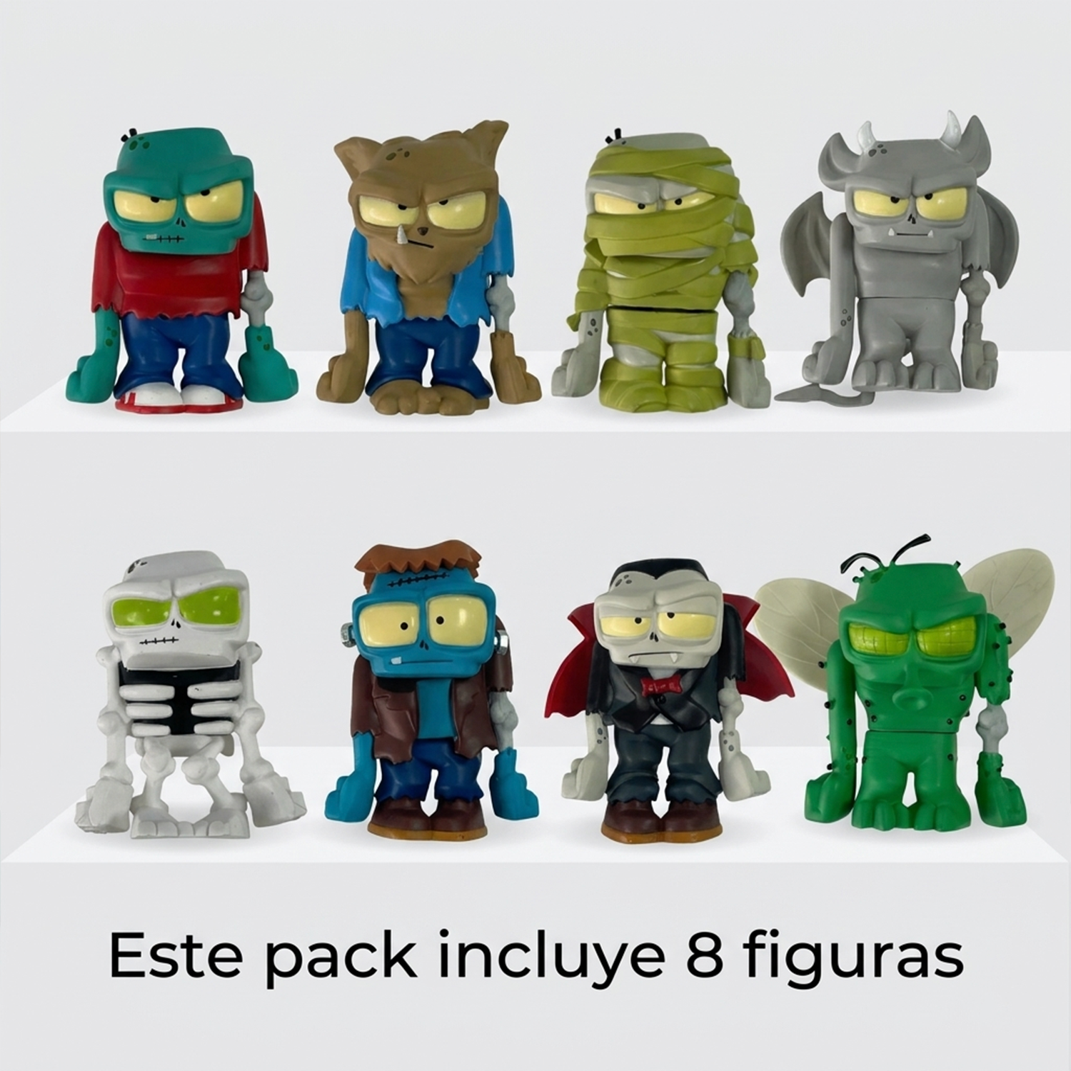 Pack x8 Figuras Ultra Zombies Colección Completa 8 cm-4