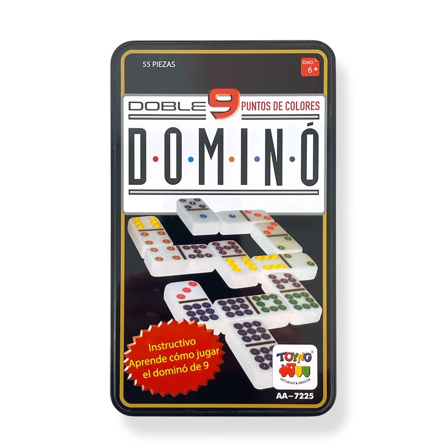 Juego de Mesa Dominó 9 Caja Metálica - Toyng-3