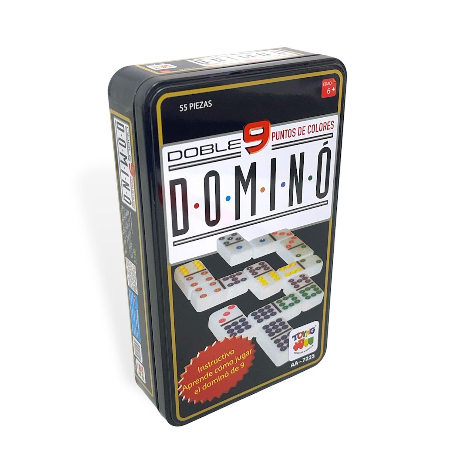 Juego de Mesa Dominó 9 Caja Metálica - Toyng-4