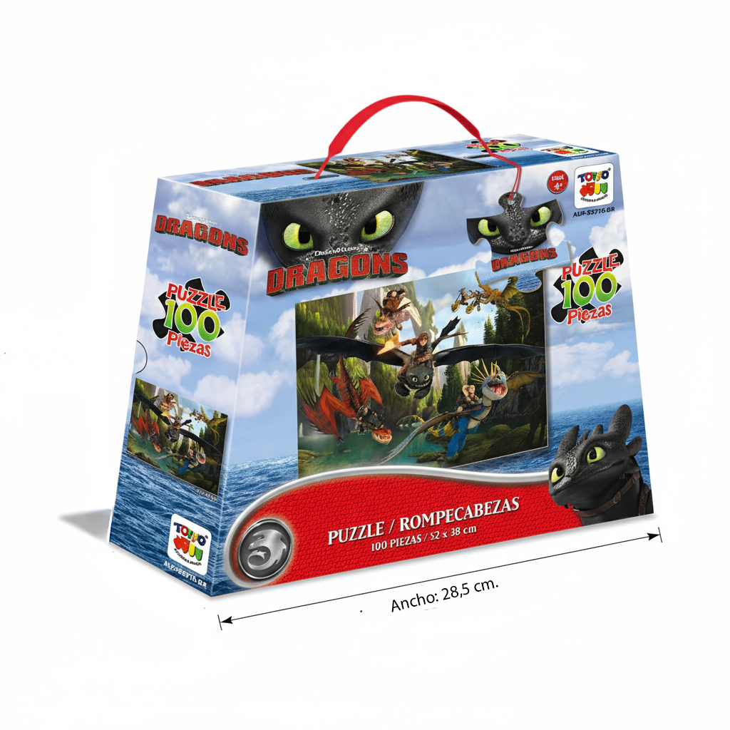 Puzzle 100 Piezas - Como Entrenar a Tu Dragón-3