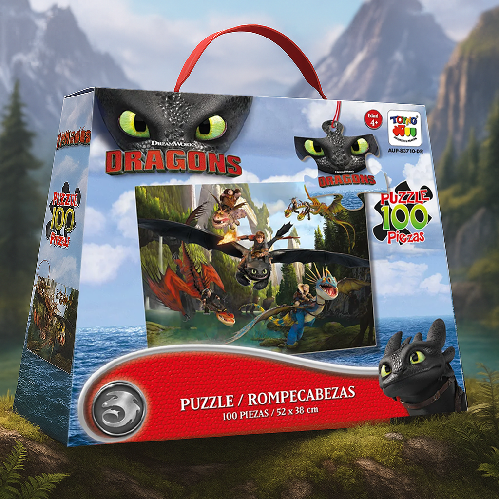 Puzzle 100 Piezas - Como Entrenar a Tu Dragón-5