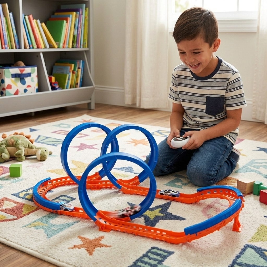 Juguete Pista De Autos De 58 Piezas Con Control  - Toyng-6