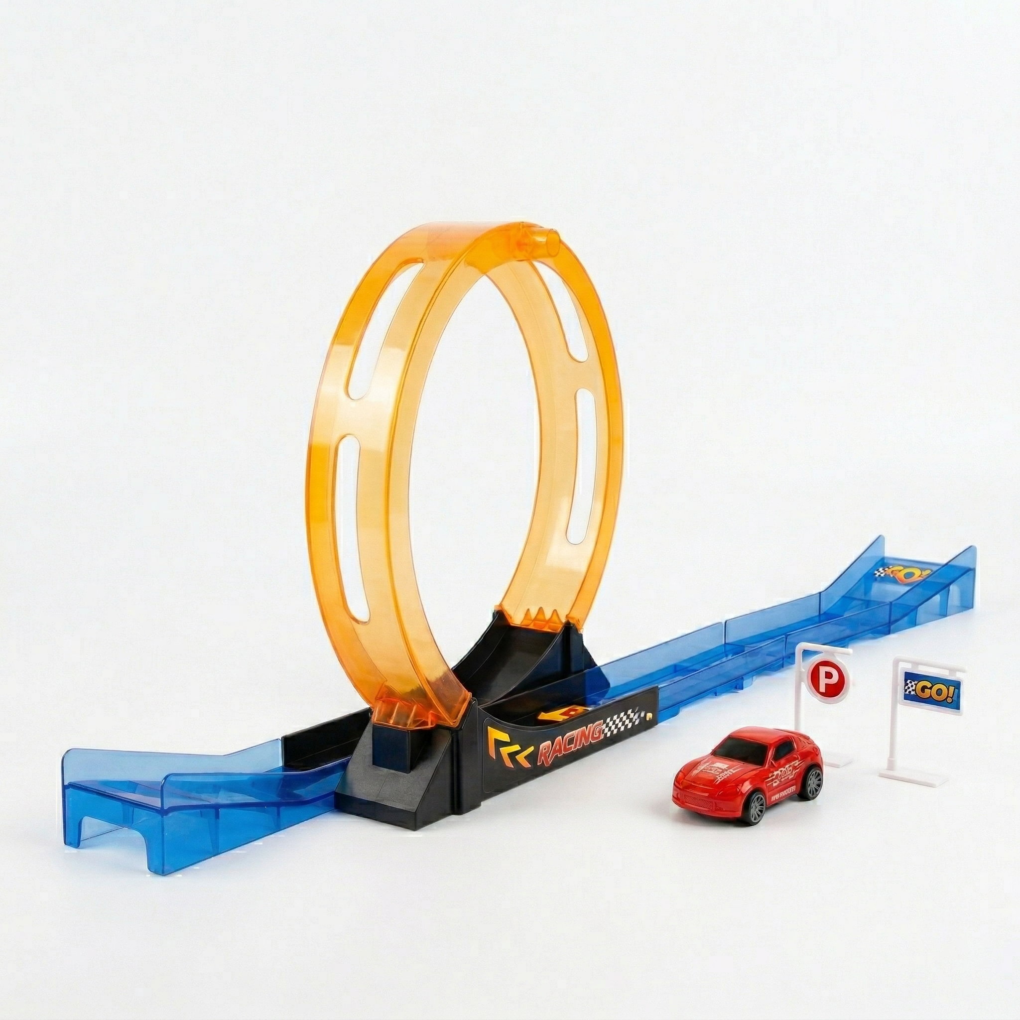 Juguete Pista 15 Piezas 1 Auto Pull Back - Toyng-5