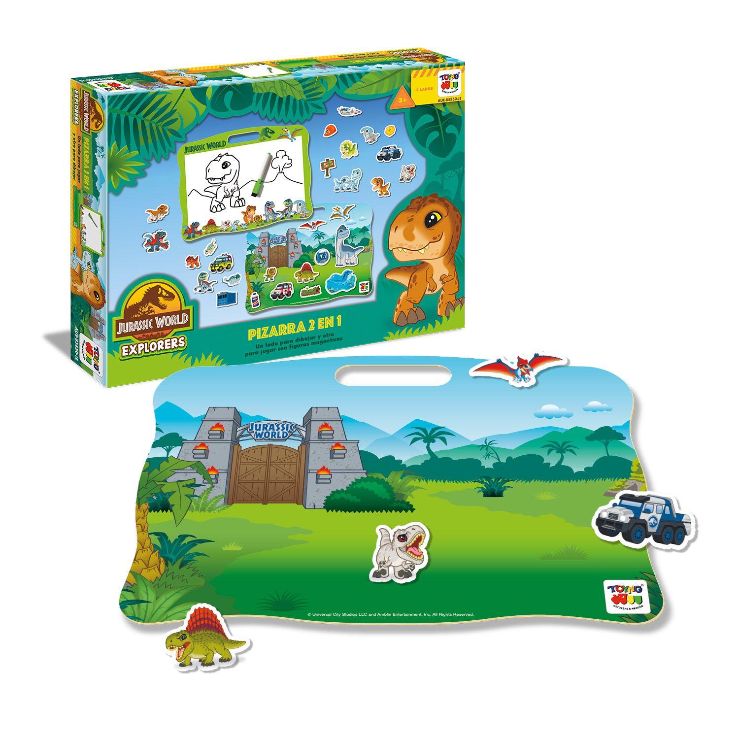 Juego Educativo Pizarra 2 En 1 - Jurassic-2