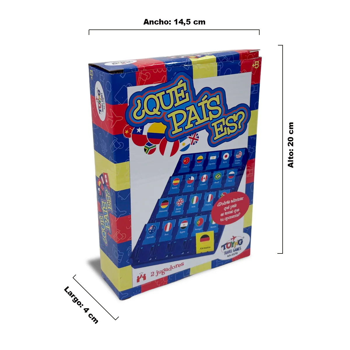 Juego de Mesa Travel Game ¿Qué País es? – Toyng-5