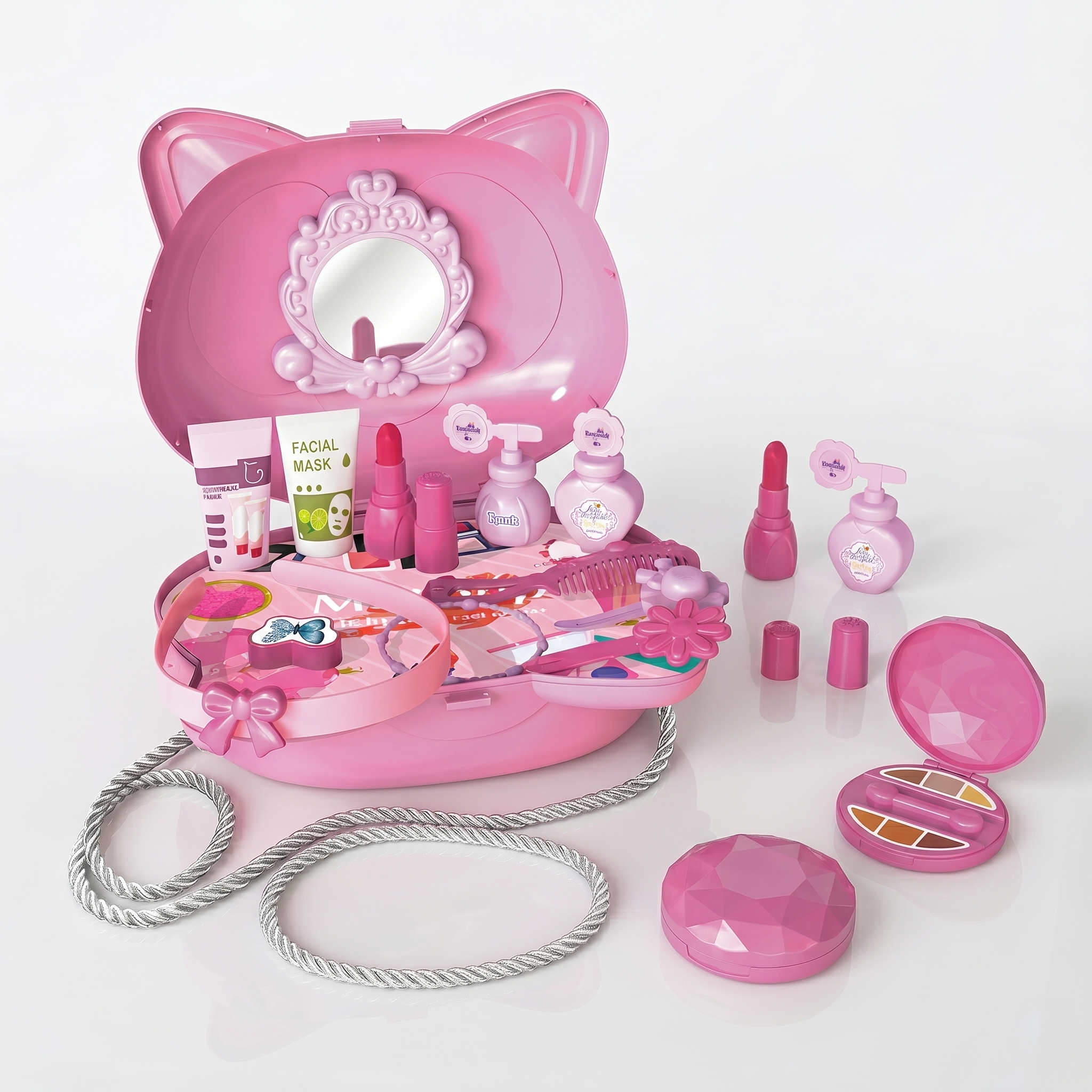 Cartera Infantil de Gata + Accesorios de Belleza – Toyng-2