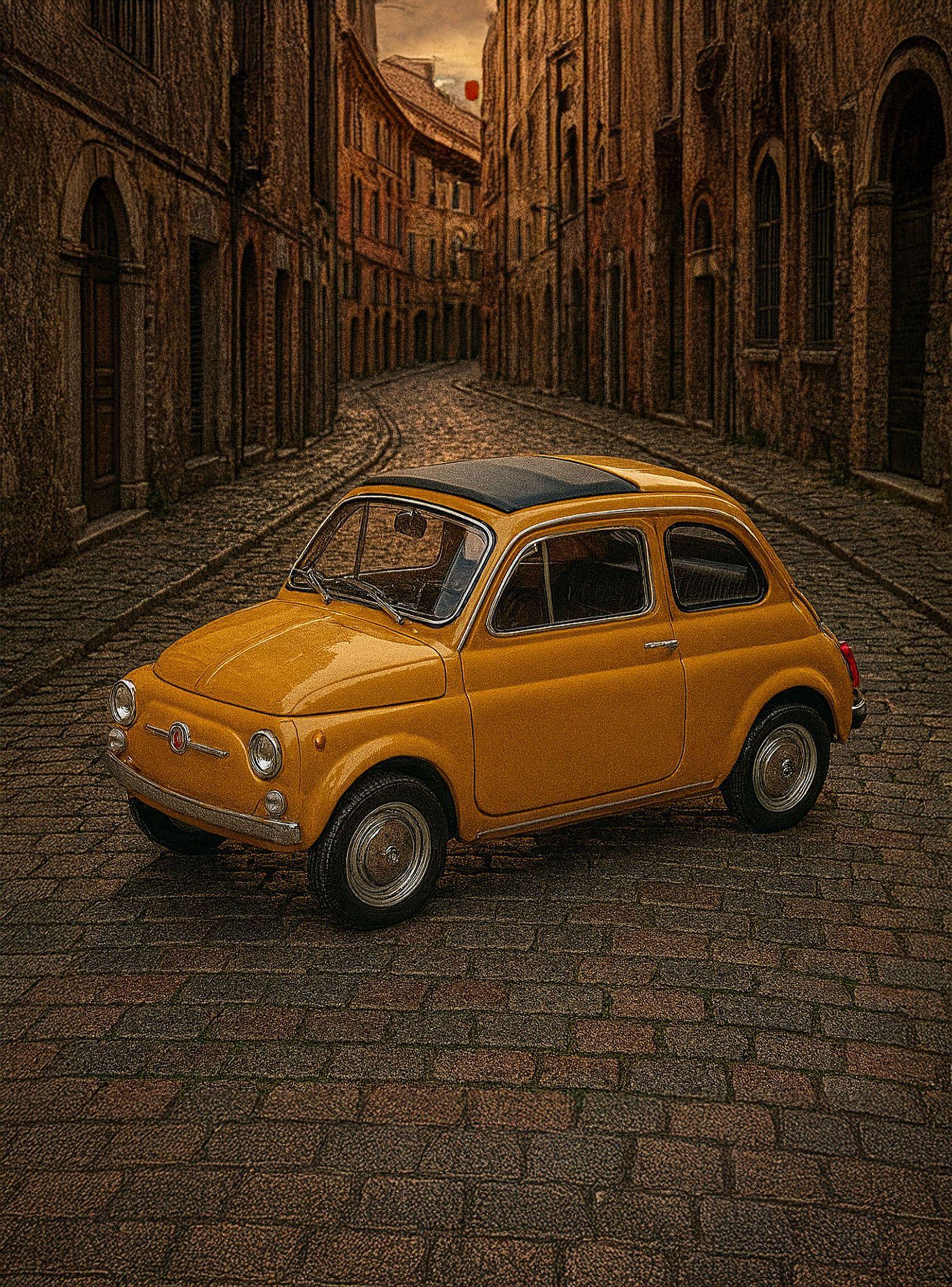 Auto Fiat 500 Nuova S Escala 1:43 - Welly-5