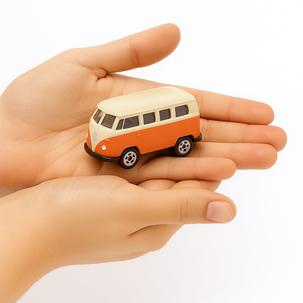 Suv Volkswagen T1 Bus - Welly Escala 1:60-5