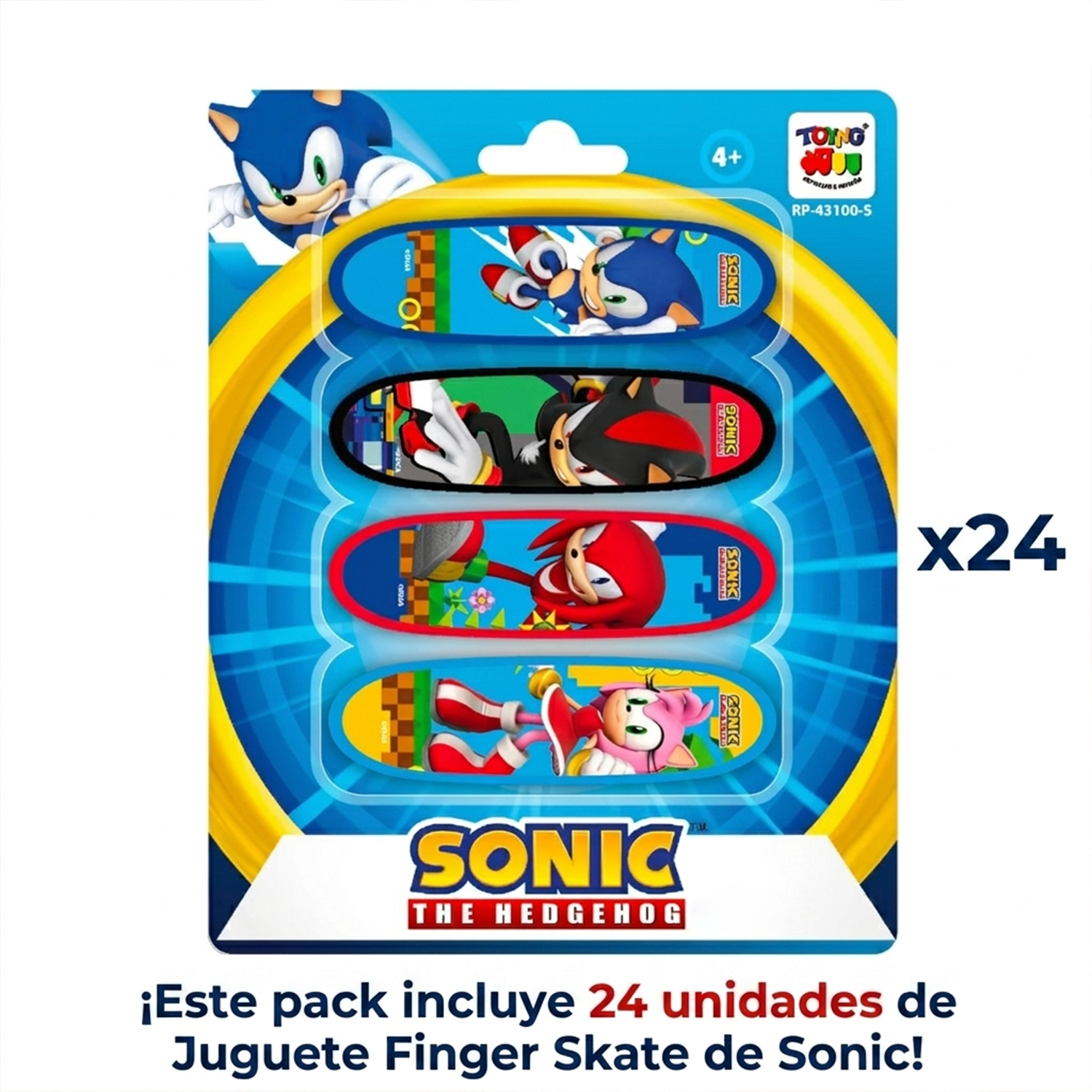 Pack x24 Blister Finger Skate Sonic-4