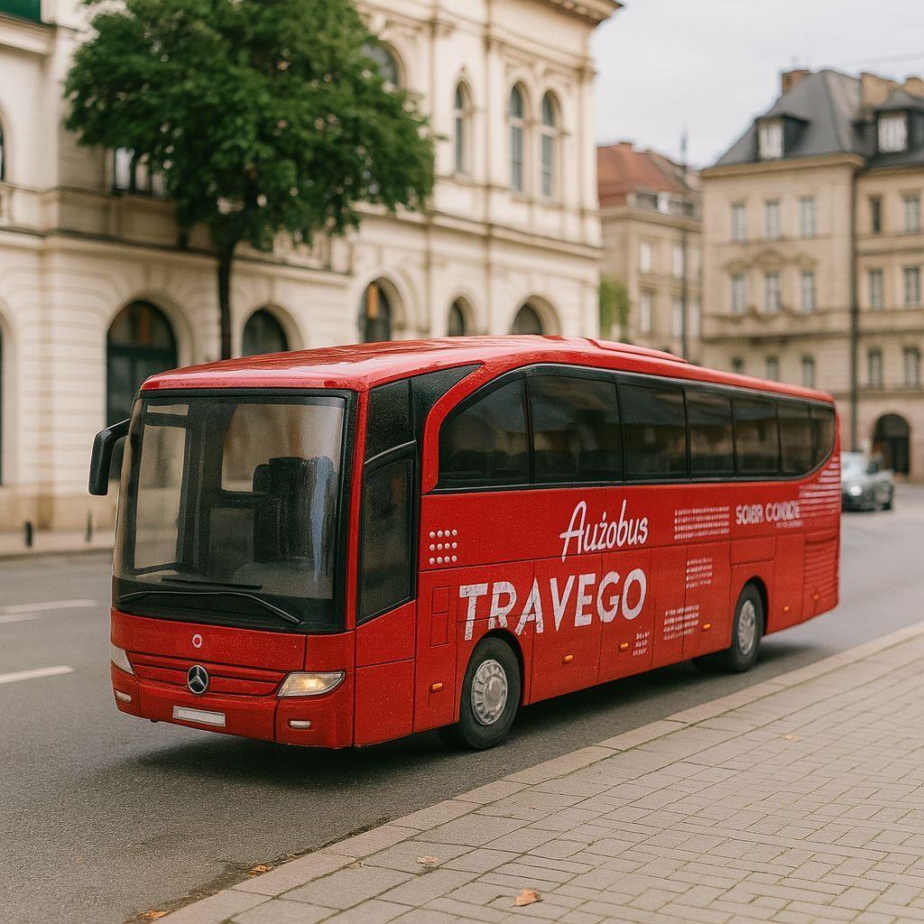 Bus Mercedes Benz Travego Escala 1:64 - Welly-2