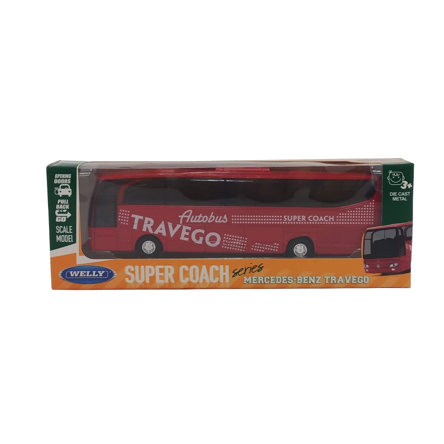 Bus Mercedes Benz Travego Escala 1:64 - Welly-5