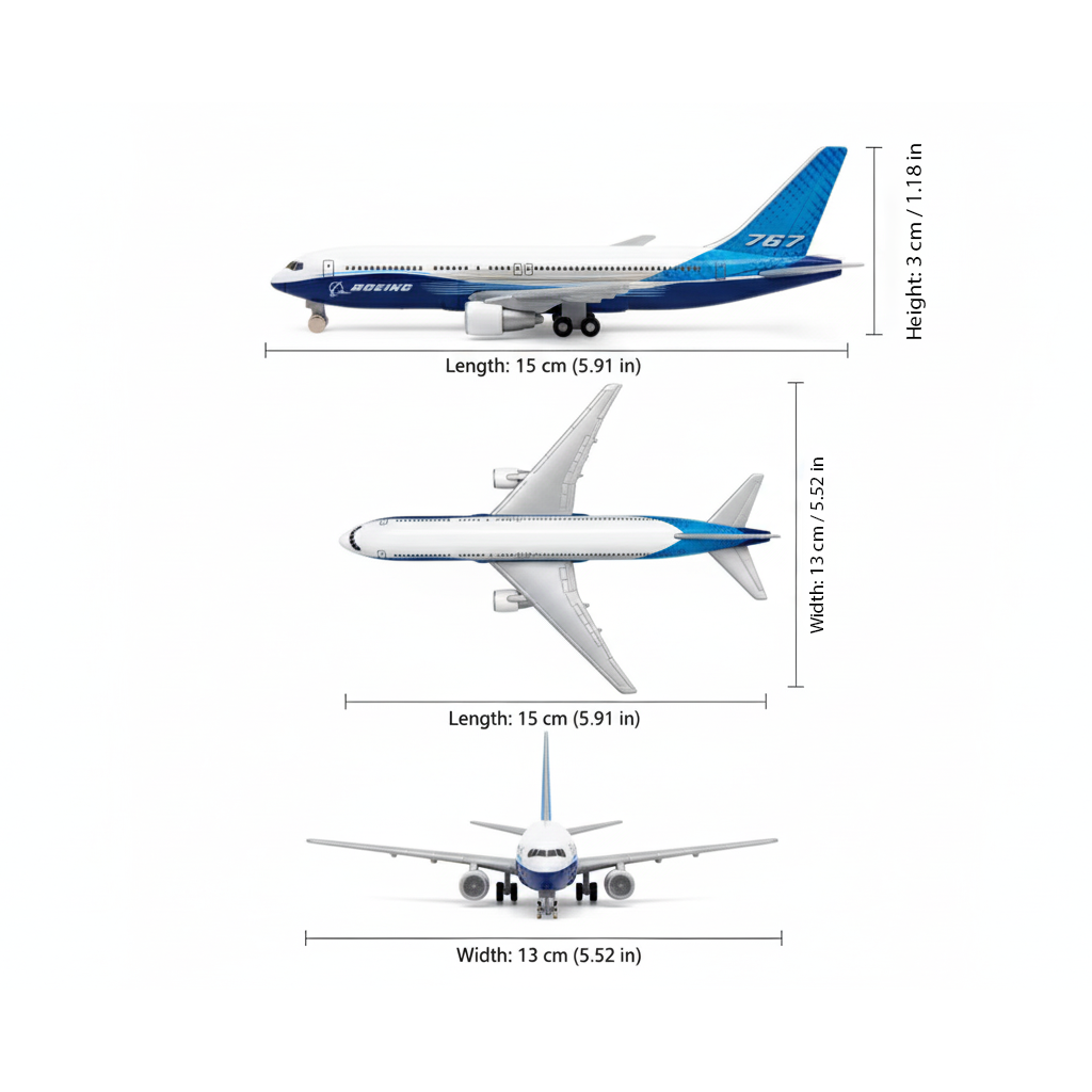 Avión Boeing B767 Coleccionable - Welly-5