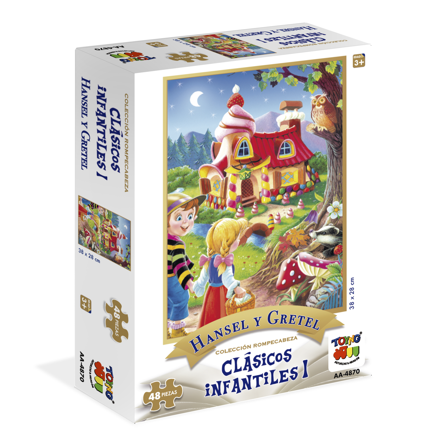 Puzzle 48 Piezas - Hansel Y Gretel - Toyng-0