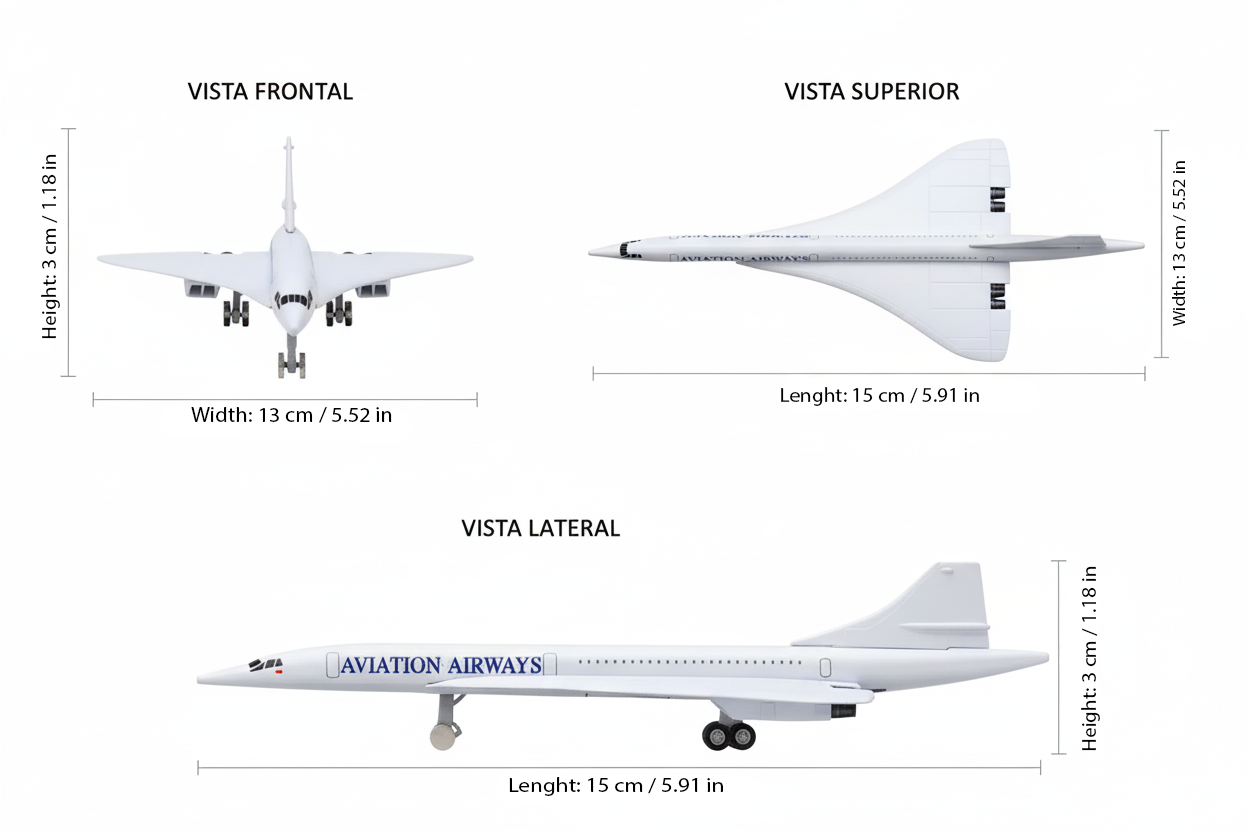 Avión Concorde  - Welly-3