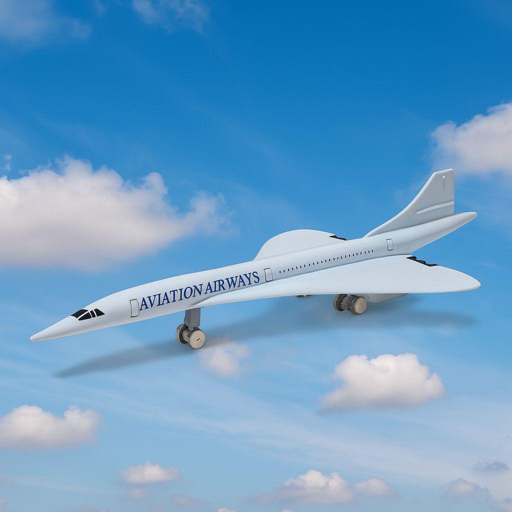 Avión Concorde Coleccionable - Welly-5