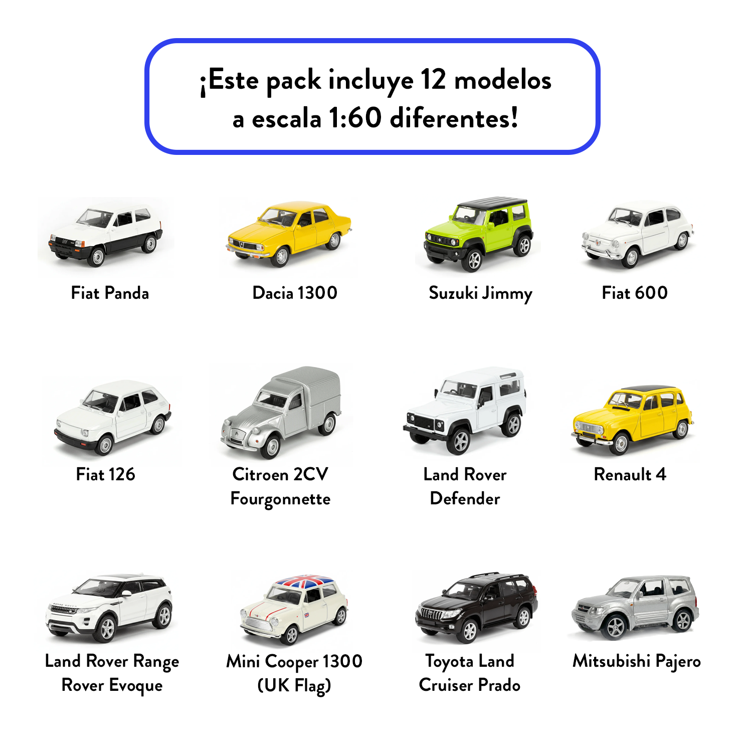 Pack x12 Autos Welly Modernos Escala 1:60-5