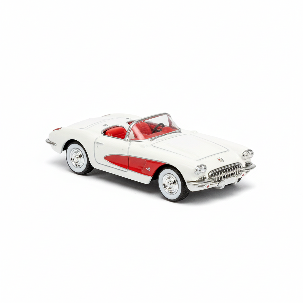 Auto Chevrolet Corvette 1957 - Welly Escala 1:60-3
