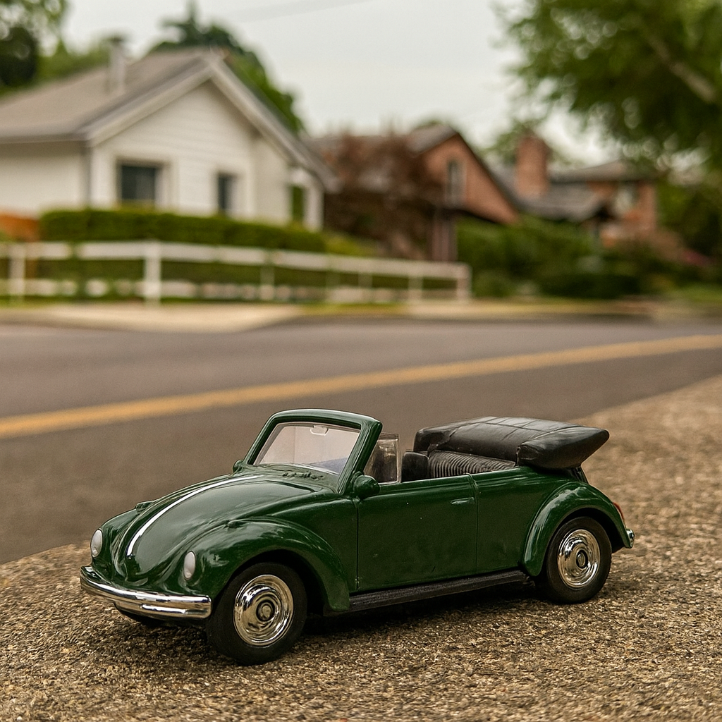 Auto Volkwagen Beetle (Convertible) - Welly Escala 1:60-2