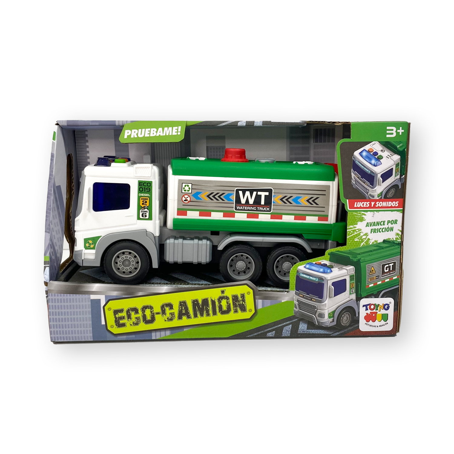 Camión Eco con Tanque de Agua y Luces y Sonidos - Toyng-0
