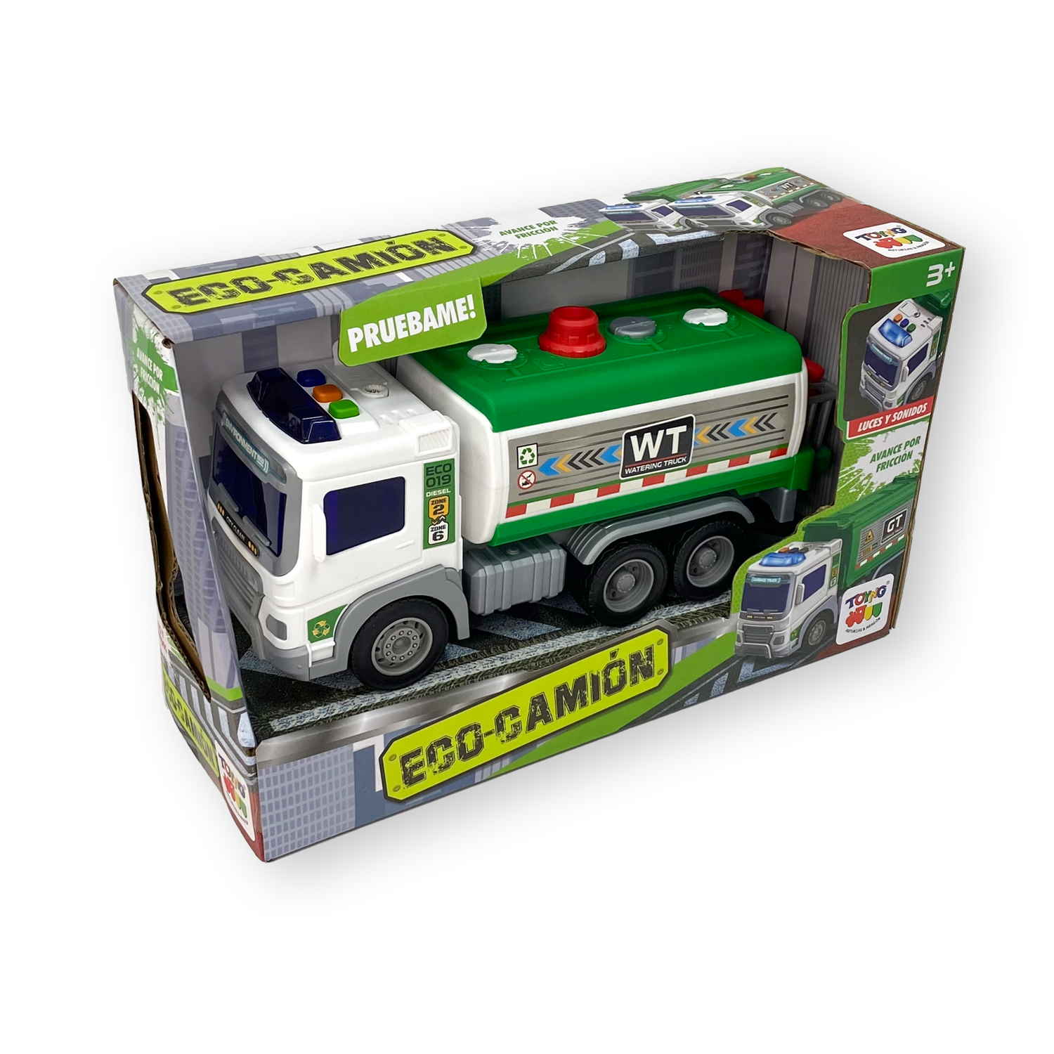 Camión Eco con Tanque de Agua y Luces y Sonidos - Toyng-1