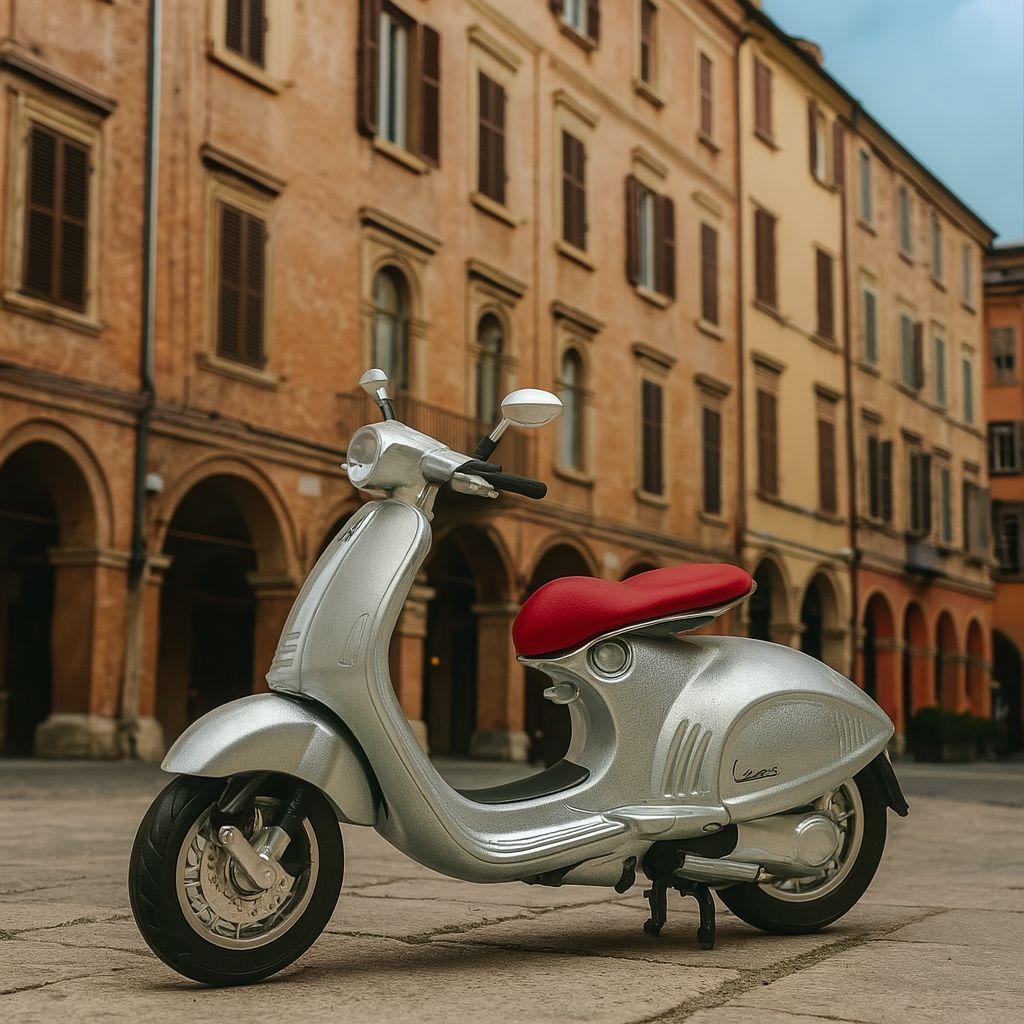 Moto Vespa 2014 946 Escala 1:18 - Welly-3