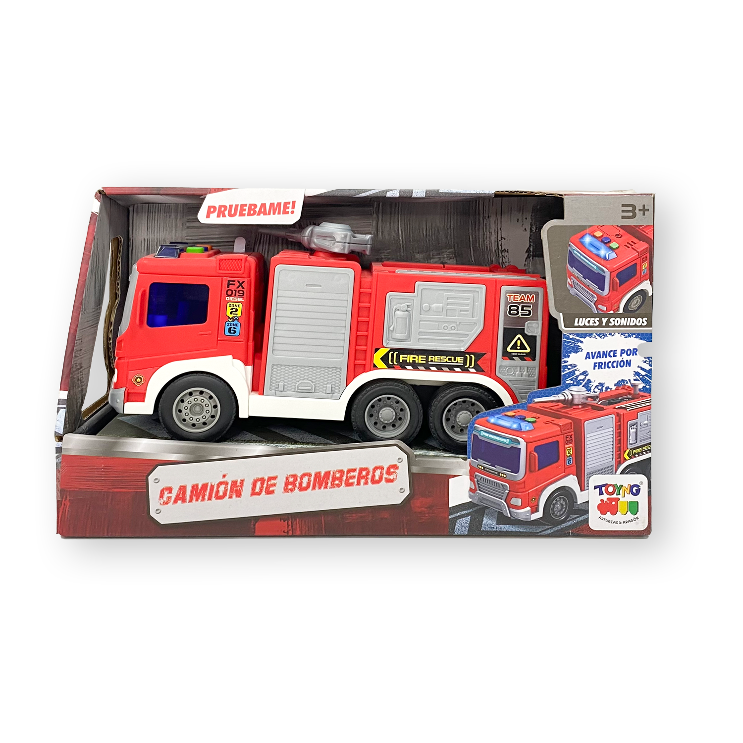 Camión de Bomberos con Luces y Sonidos - Toyng-2