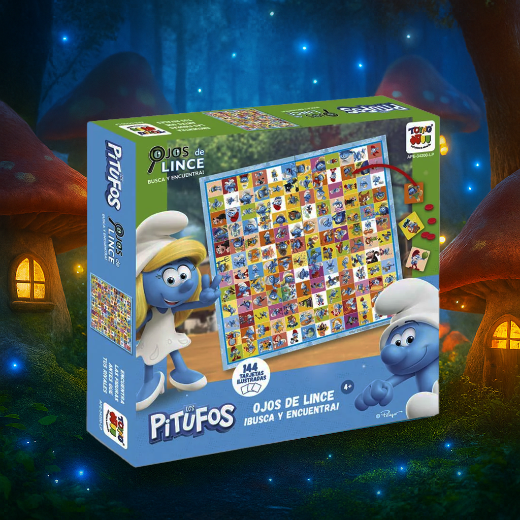 Juego de Mesa Ojos De Lince Pitufos - Los Pitufos-5