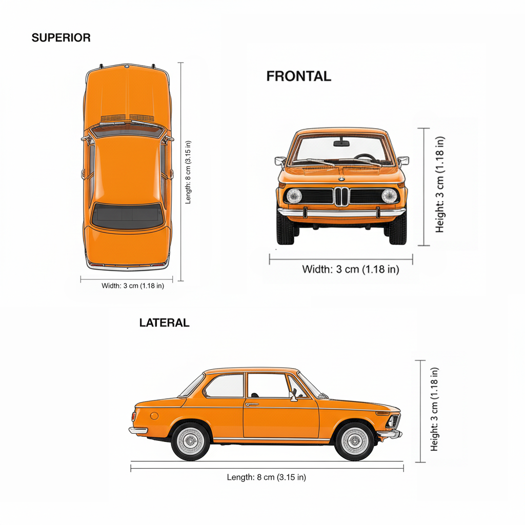 Auto BMW 2002Ti Escala 1:60 - Welly-3