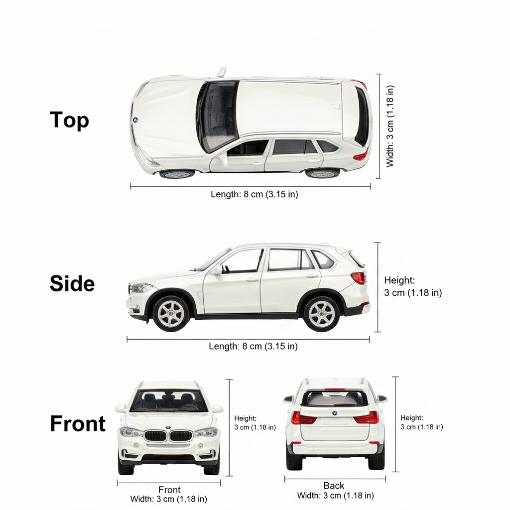 Auto BMW Xs Escala 1:60 - Welly-3