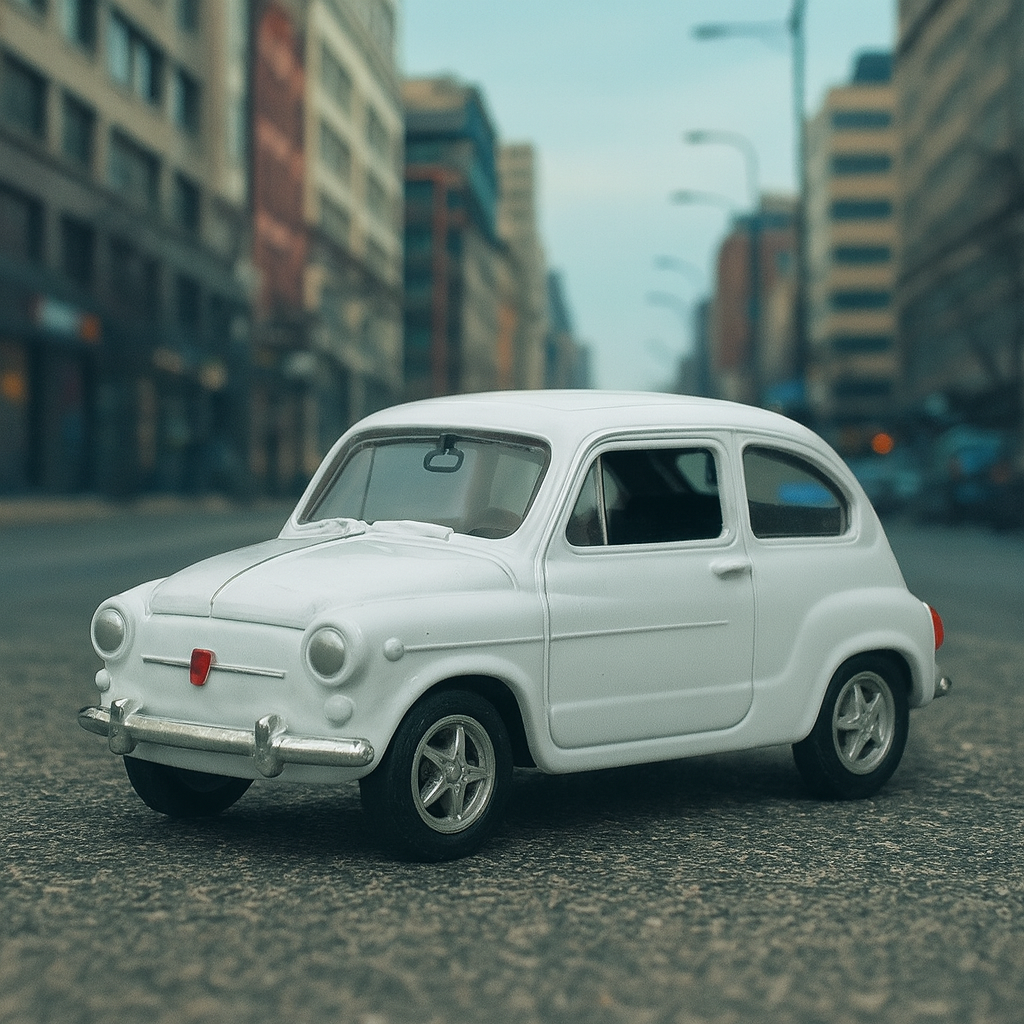 Auto Fiat 600 - Welly Escala 1:60-2