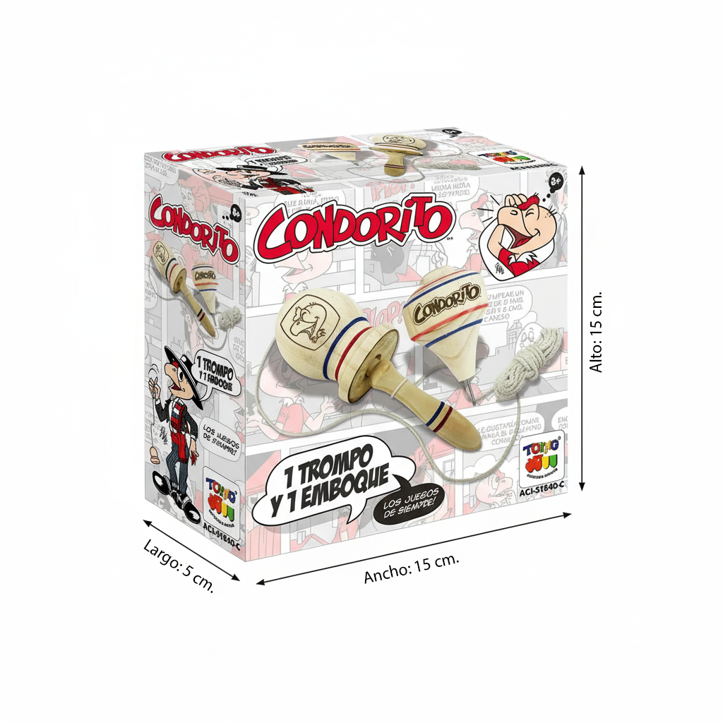Juguete Emboque + Trompo - Condorito-5