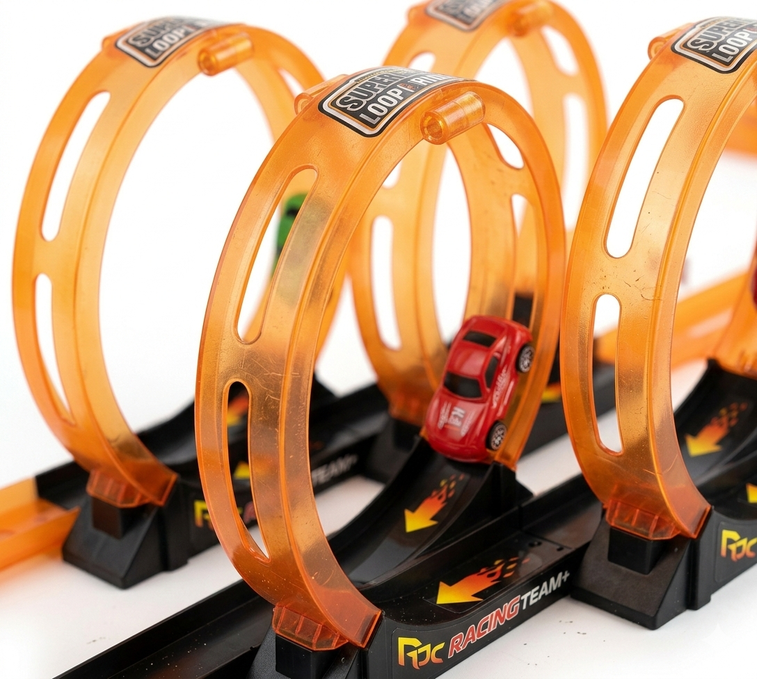 Juguete Pista 38 Piezas 2 Autos Pull Back - Toyng-3