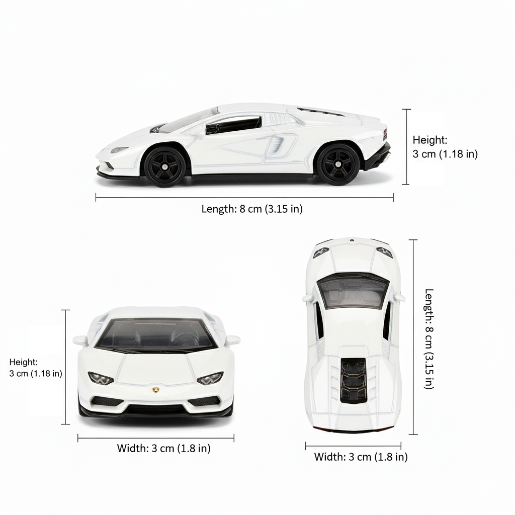 Auto Lamborghini Countach LPI-800-4 Escala 1:60 - Welly-3
