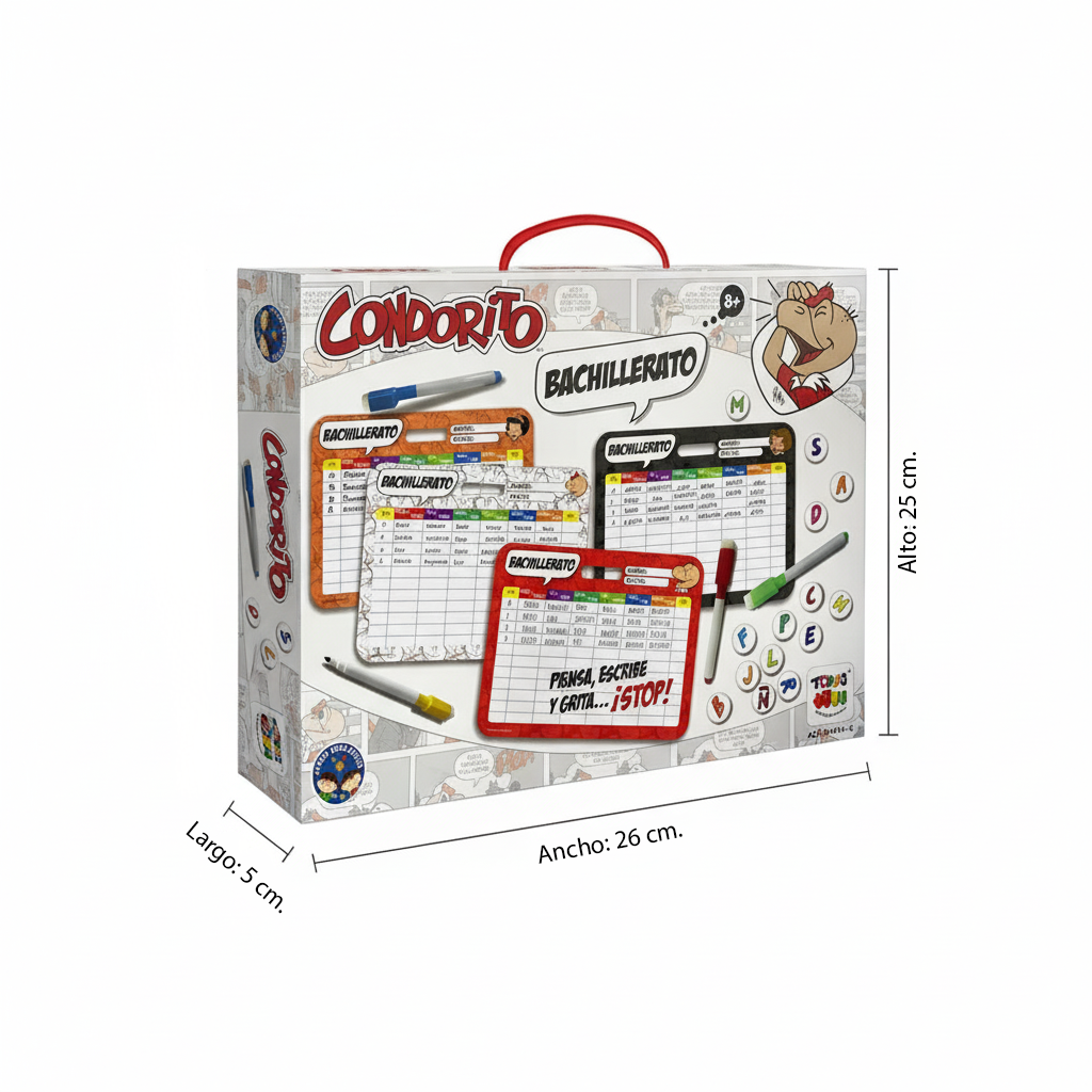 Juego de Mesa Bachillerato Stop - Condorito-4