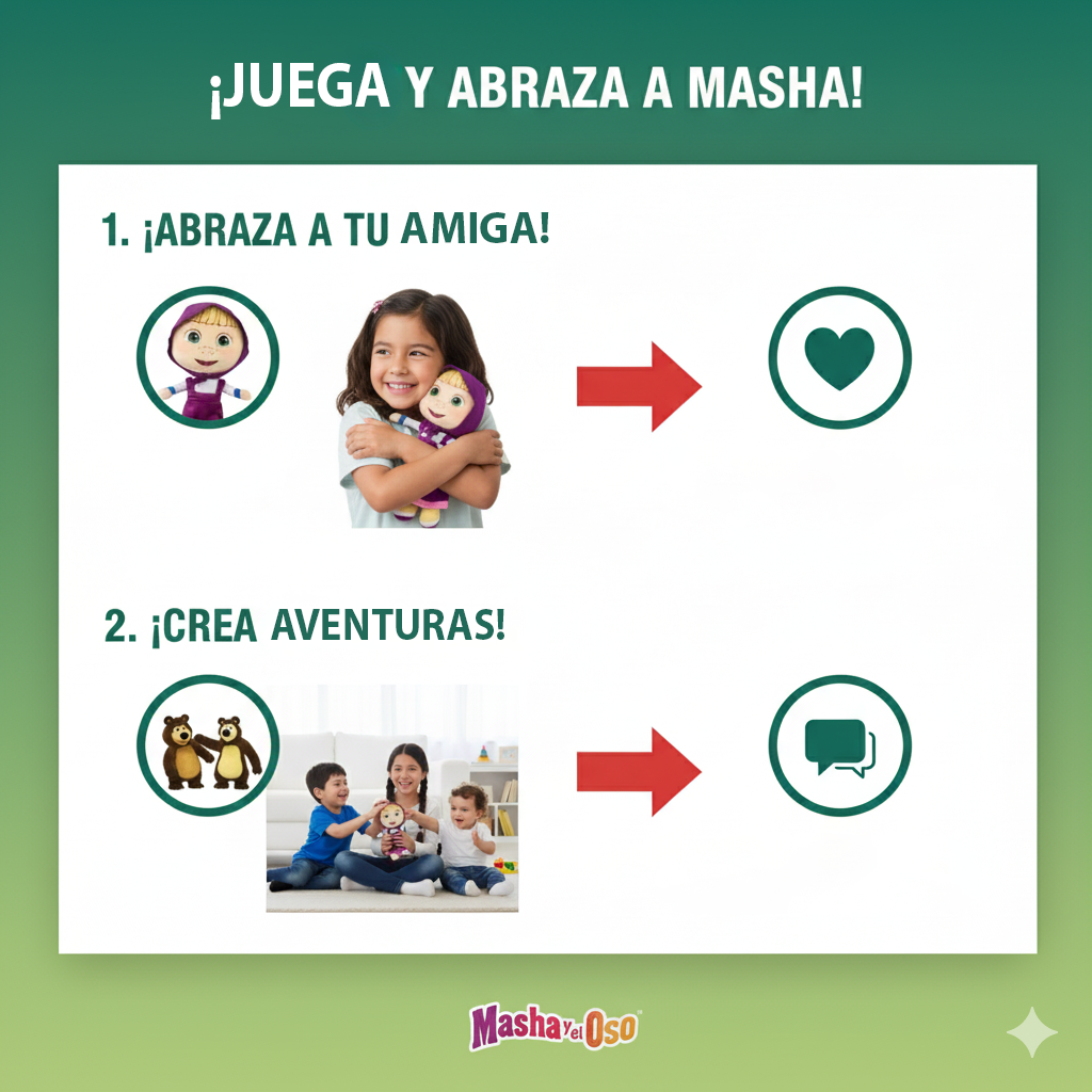 Peluche Masha - Masha y el Oso-6