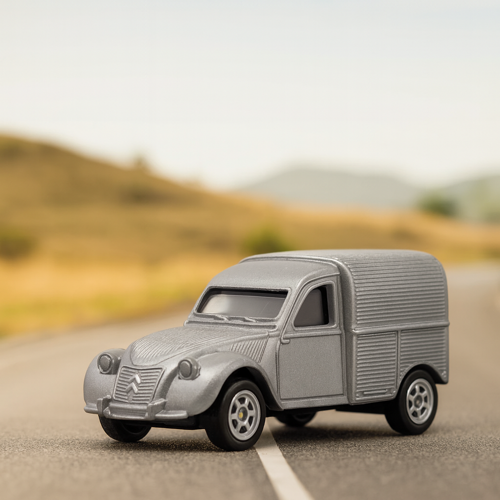 Auto Citroen 2 Cv Fourgonnette - Welly Escala 1:60-2