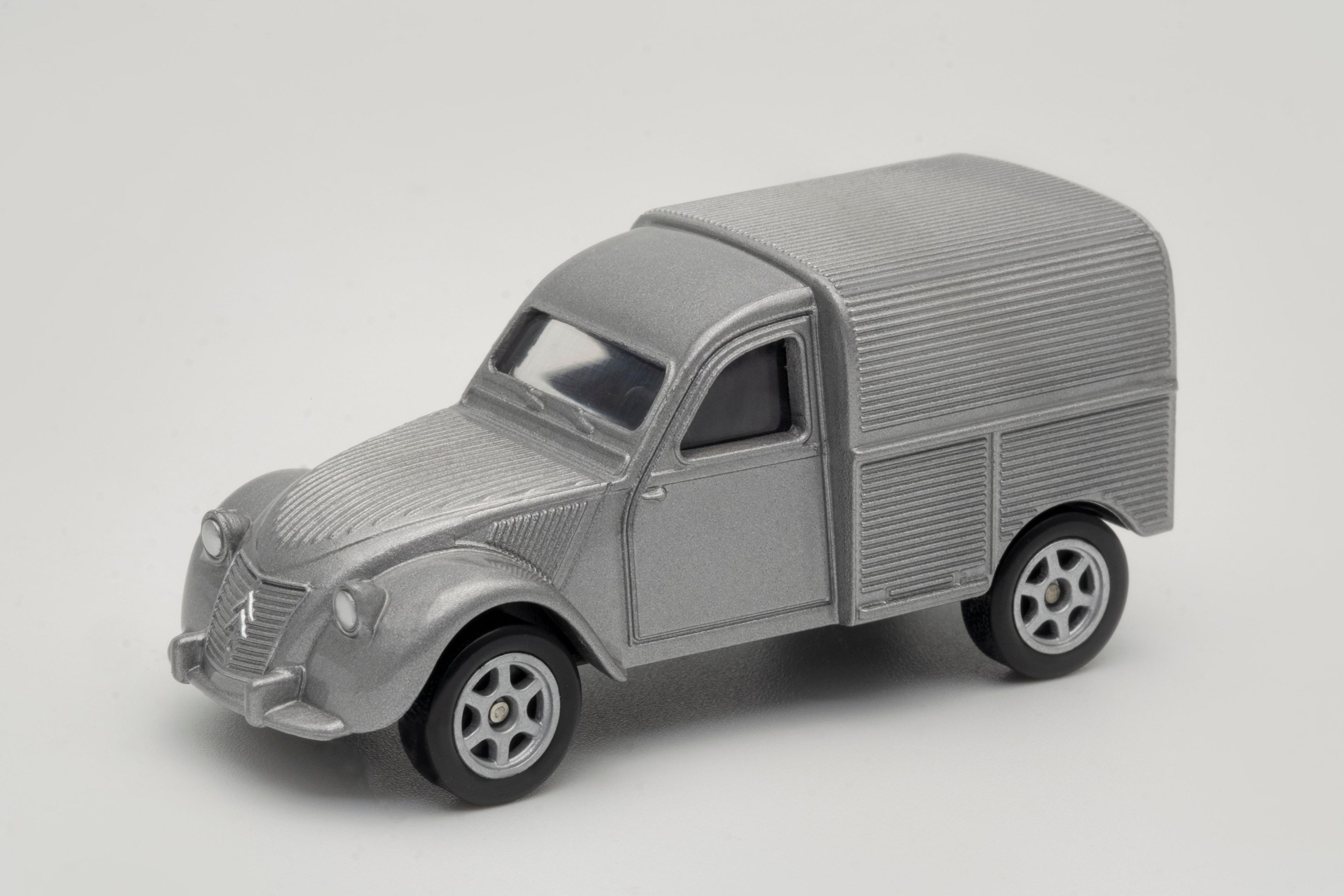 Auto Citroen 2 Cv Fourgonnette - Welly Escala 1:60-3