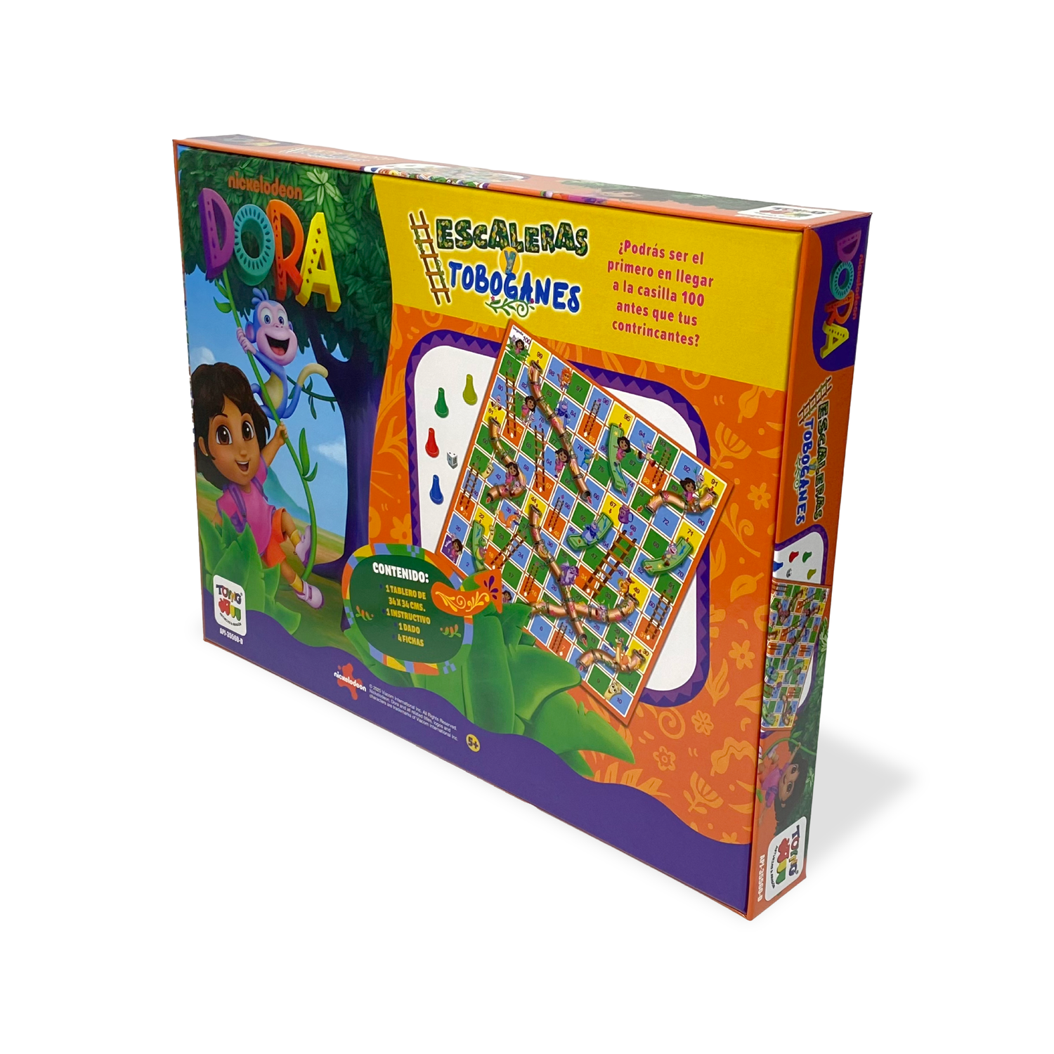 Juego de Mesa Escalera Y Toboganes - Dora La Exploradora-3