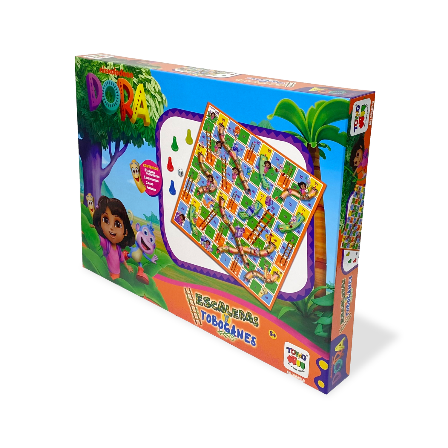 Juego de Mesa Escalera Y Toboganes - Dora La Exploradora-4