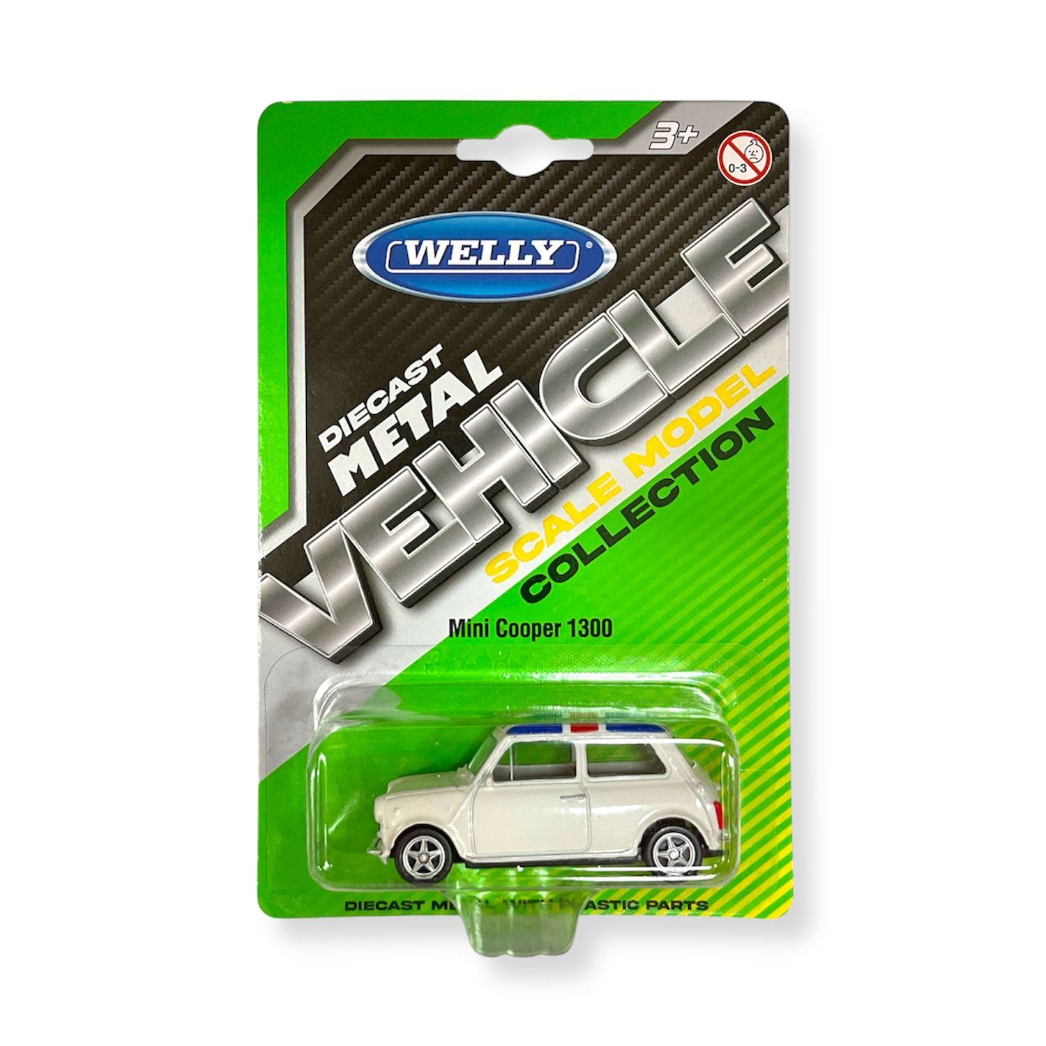 Auto Mini Cooper 1300 (UK Flag) Escala 1:60 - Welly-2