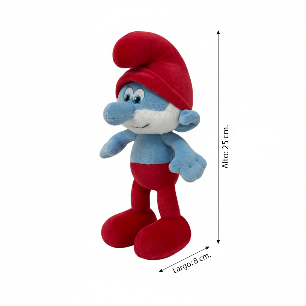 Peluche Papá Pitufo - Los Pitufos-4