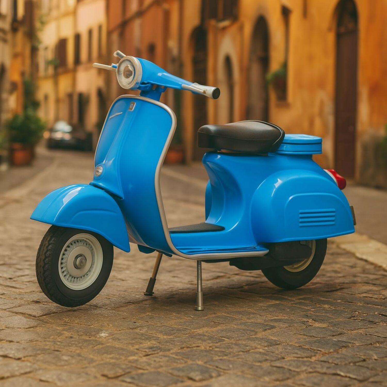 Moto Italiana Vespa 1970 150CC Escala 1:18 - Welly-5