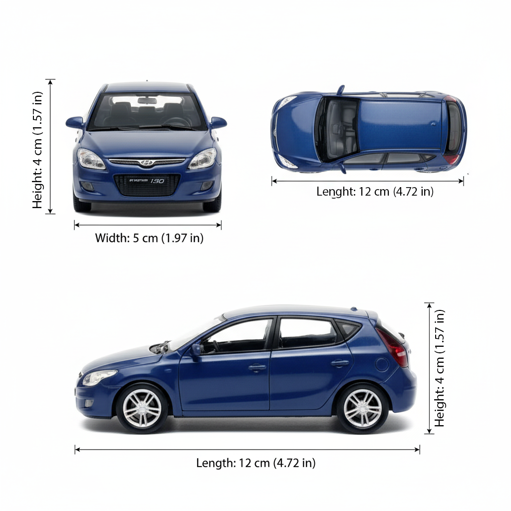 Auto  Hiunday I30 Escala 1:34:39 - Welly-2