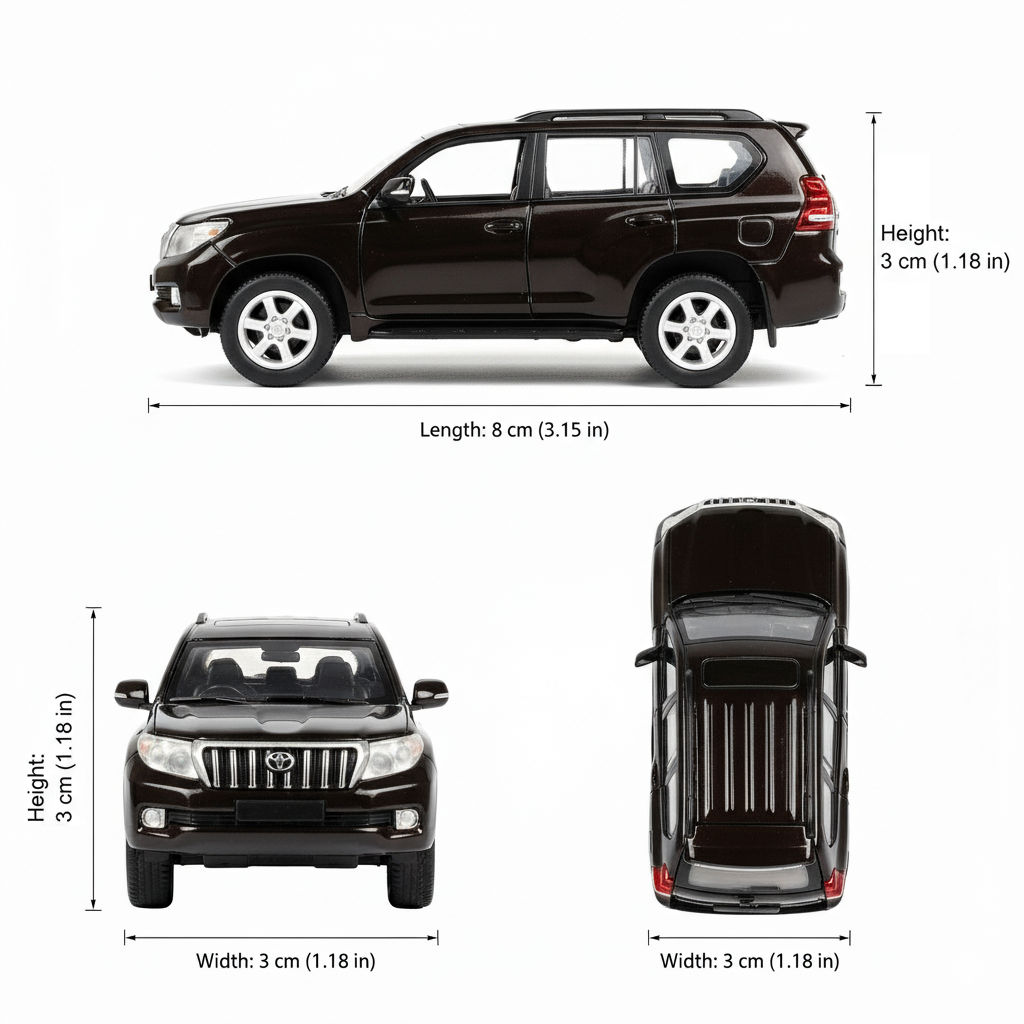 Auto Toyota Land Cruiser Prado - Welly Escala 1:60-4