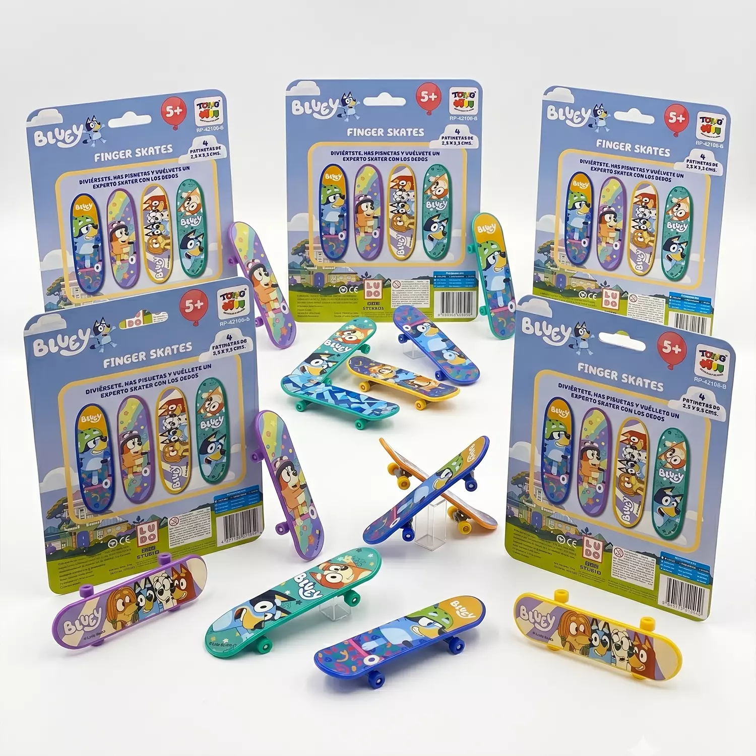 Pack x24 Blister Finger Skate Bluey Blister-2