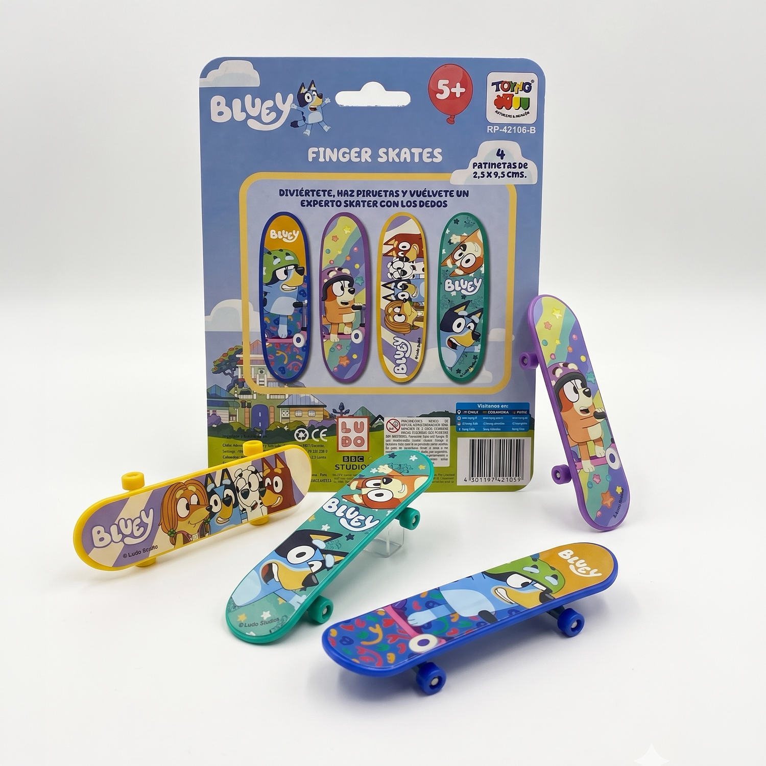 Pack x24 Blister Finger Skate Bluey Blister-5