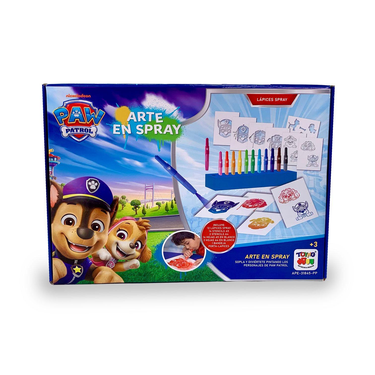 Juego Educativo Arte en Spray con Stencils - Paw Patrol-2