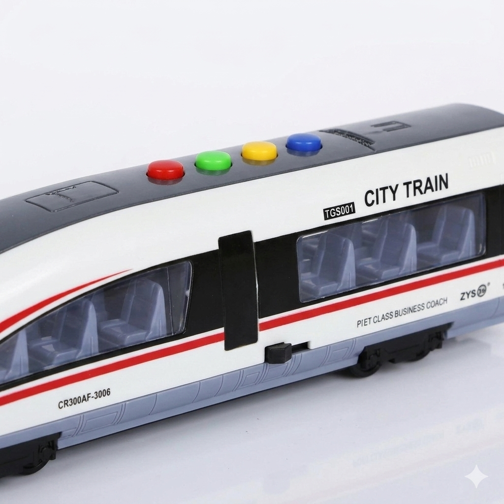 Tren Bala de Juguete para Niños con Luces y Sonido - Toyng-4